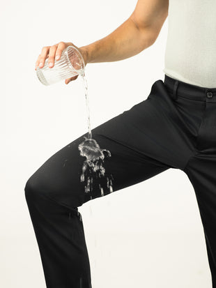 Stormguard Black Water Repellent Slim Fit Stretch Chinos