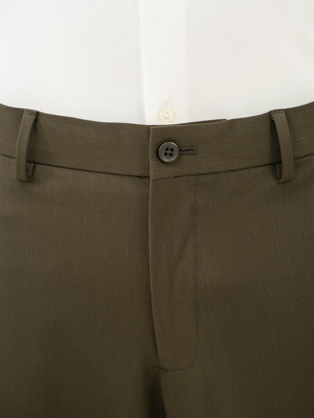 Verdant Olive Water Repellent Relaxed Fit Stretch Formal Pants
