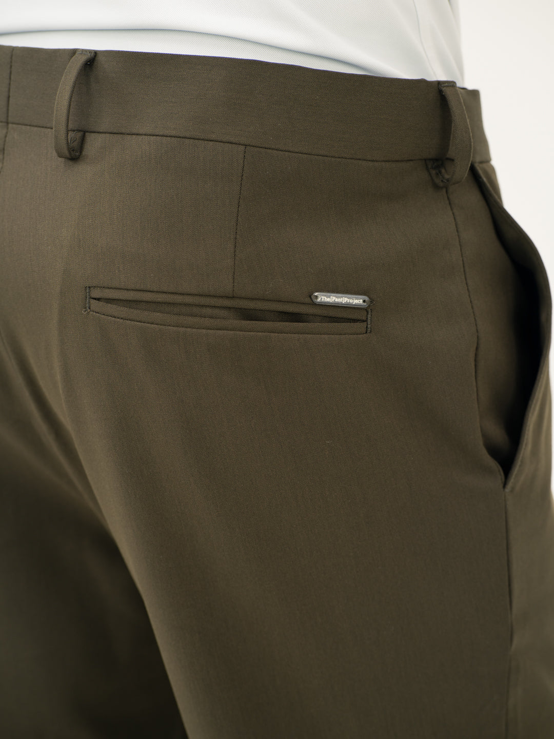 Verdant Olive Water Repellent Relaxed Fit Stretch Formal Pants