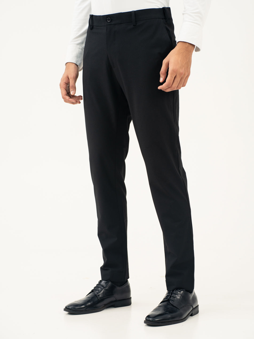 Everyday Black Slim Fit Stretch Formal Pants