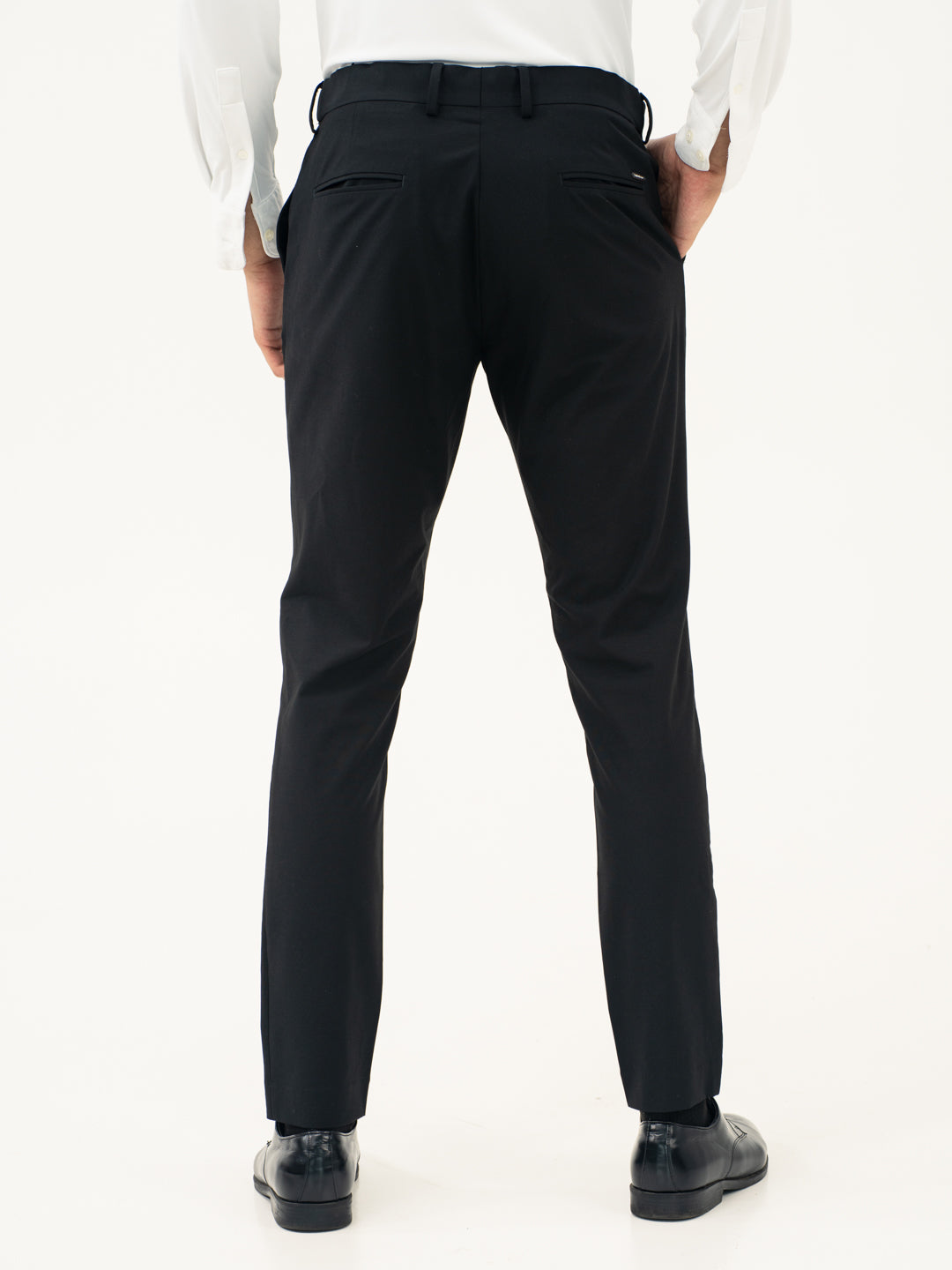 Everyday Black Slim Fit Stretch Formal Pants