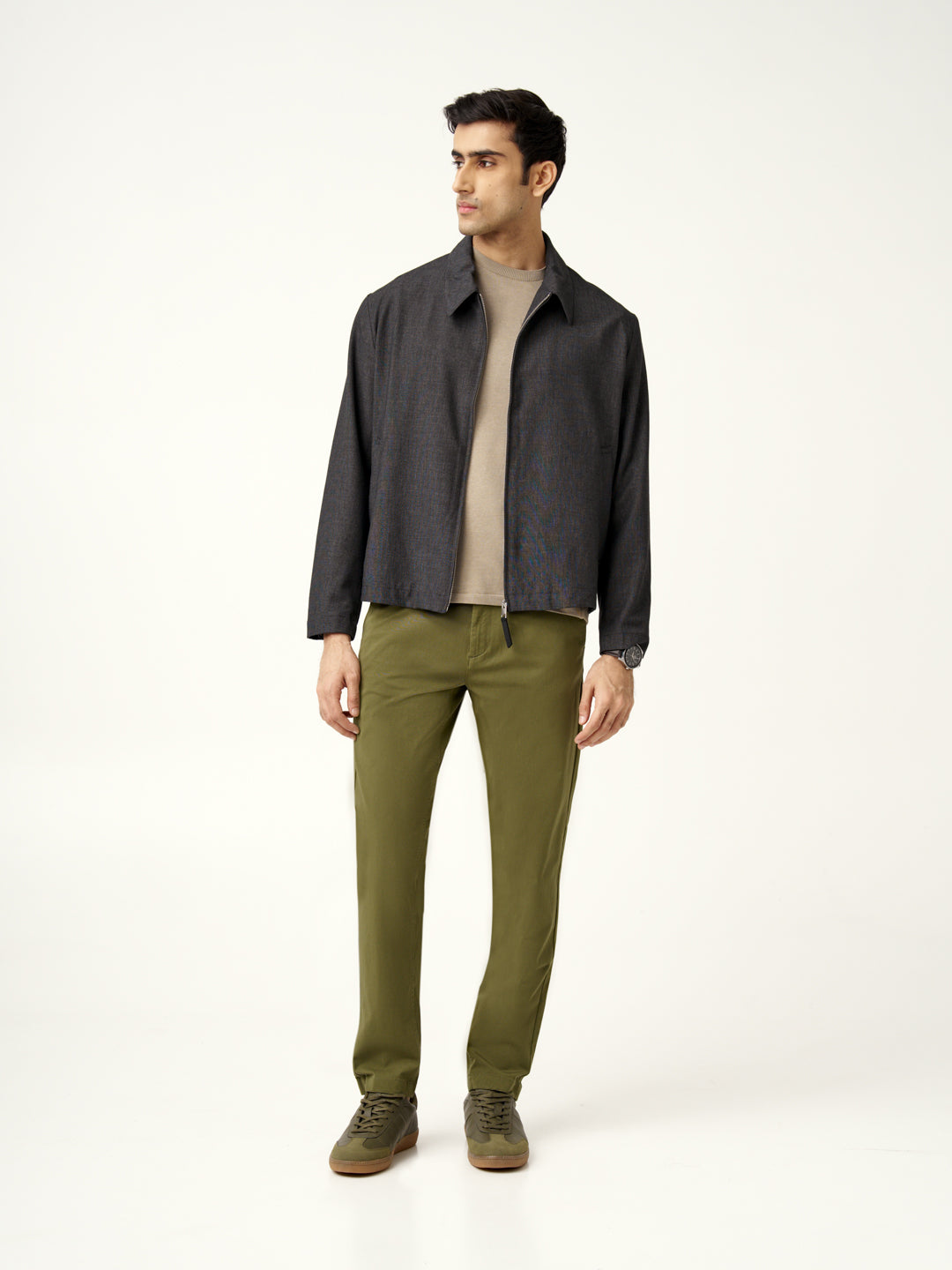 Herb Olive Stretch Chinos