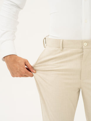 Stone Khaki Houndstooth Pants