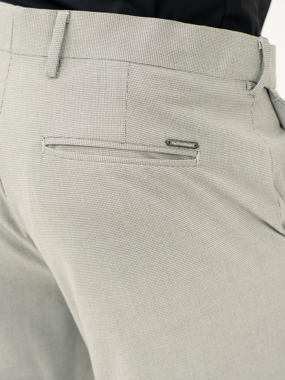 French Grey Houndstooth Pants