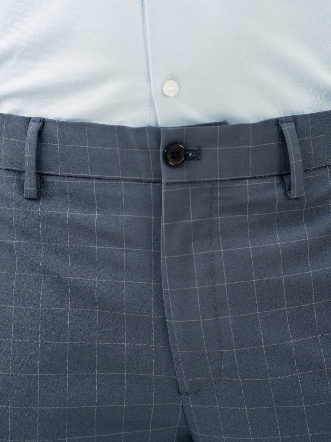 Wolf Grey Checks Formal Pants
