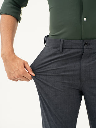 Lava Grey Checks Formal Pants