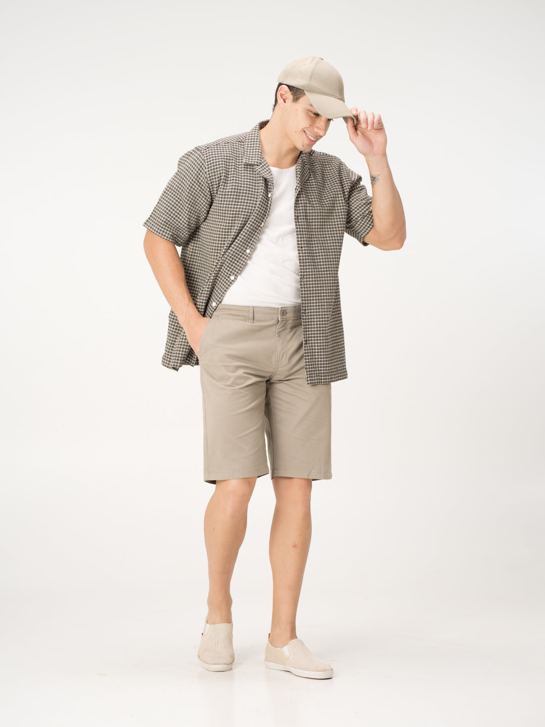 Klimt Khaki Stretch Chino Shorts