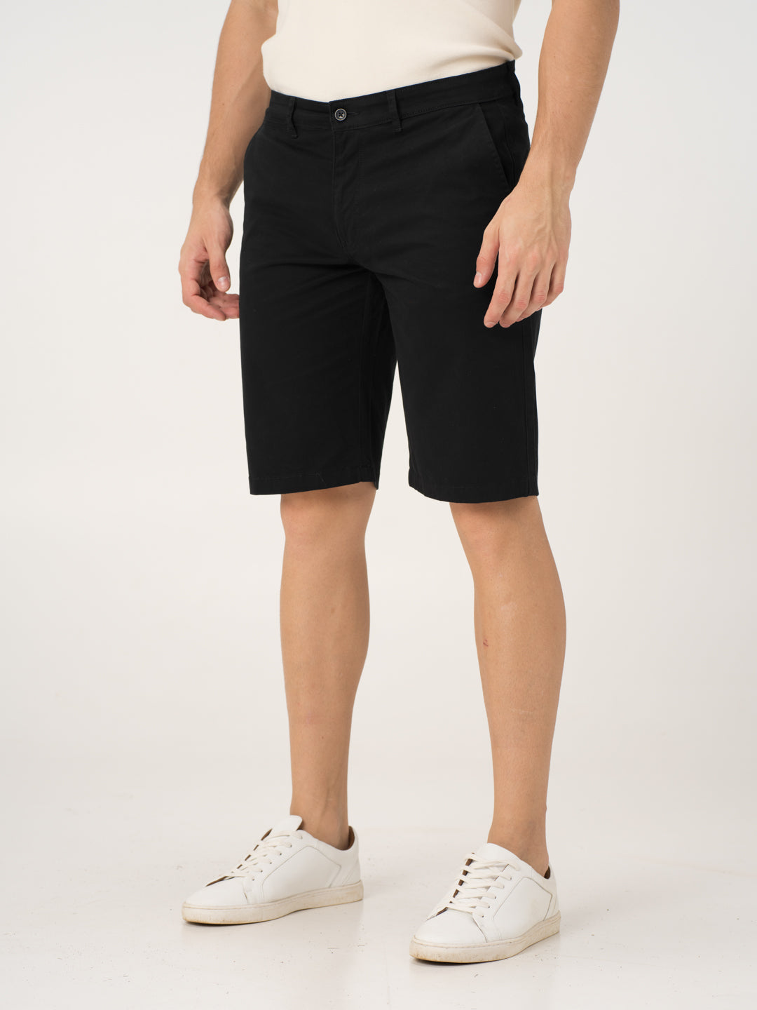 Basquiat Black Stretch Chino Shorts
