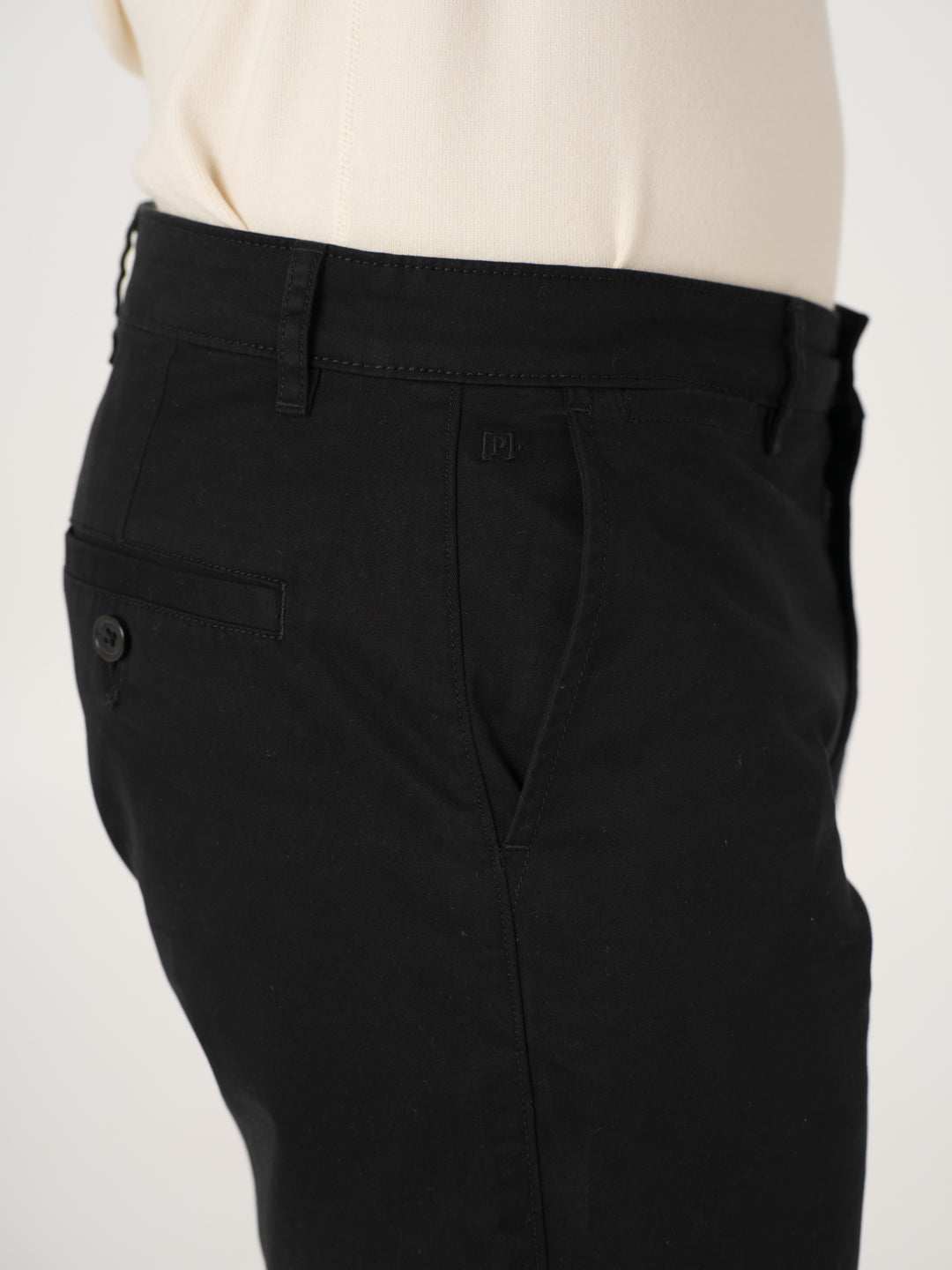 Basquiat Black Stretch Chino Shorts
