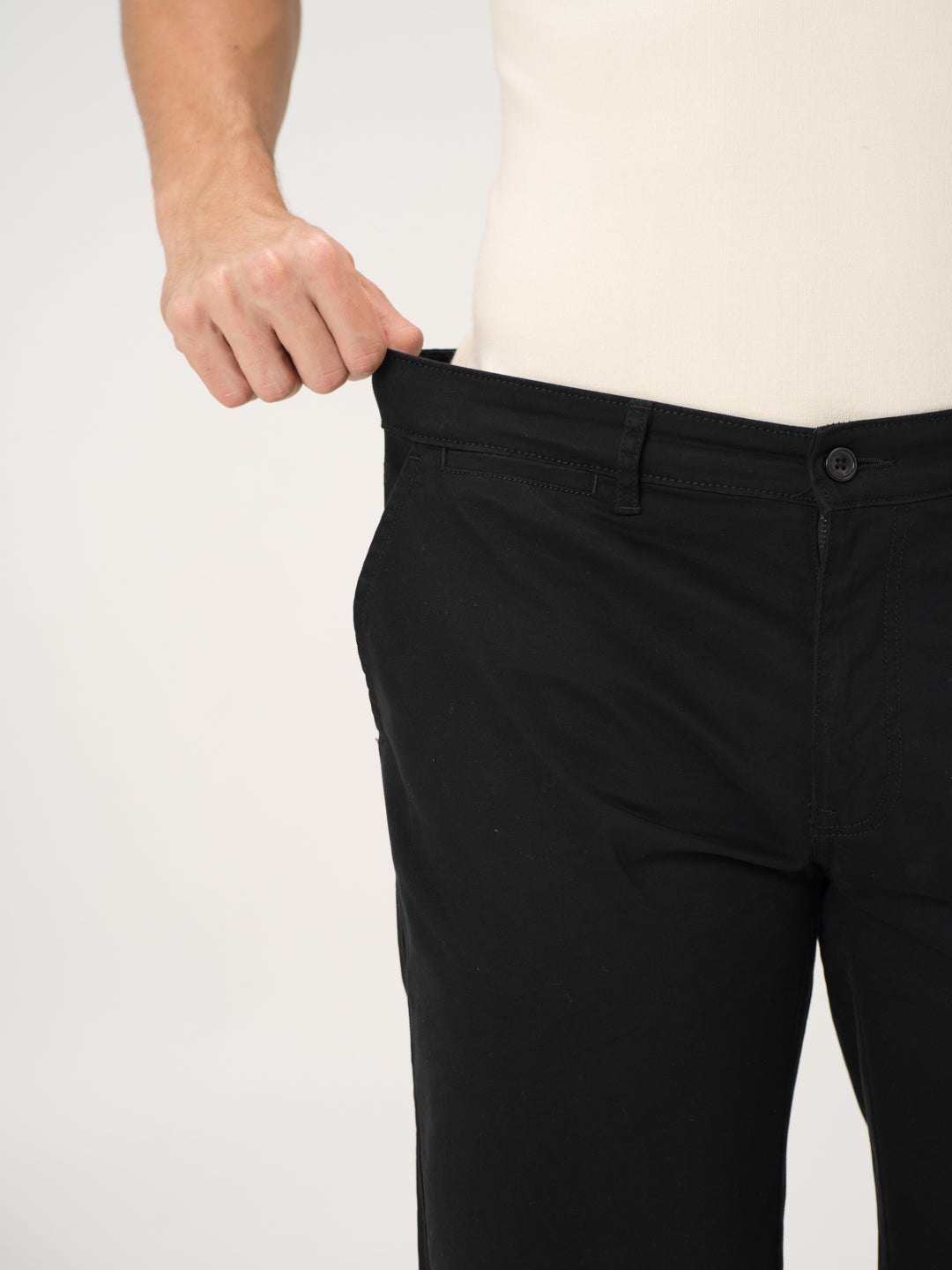 Basquiat Black Stretch Chino Shorts
