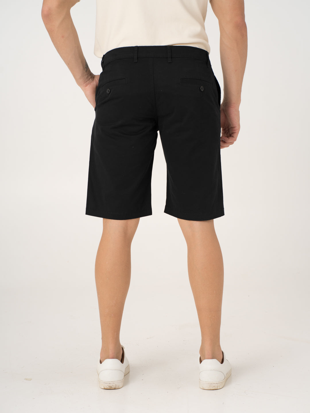 Basquiat Black Stretch Chino Shorts
