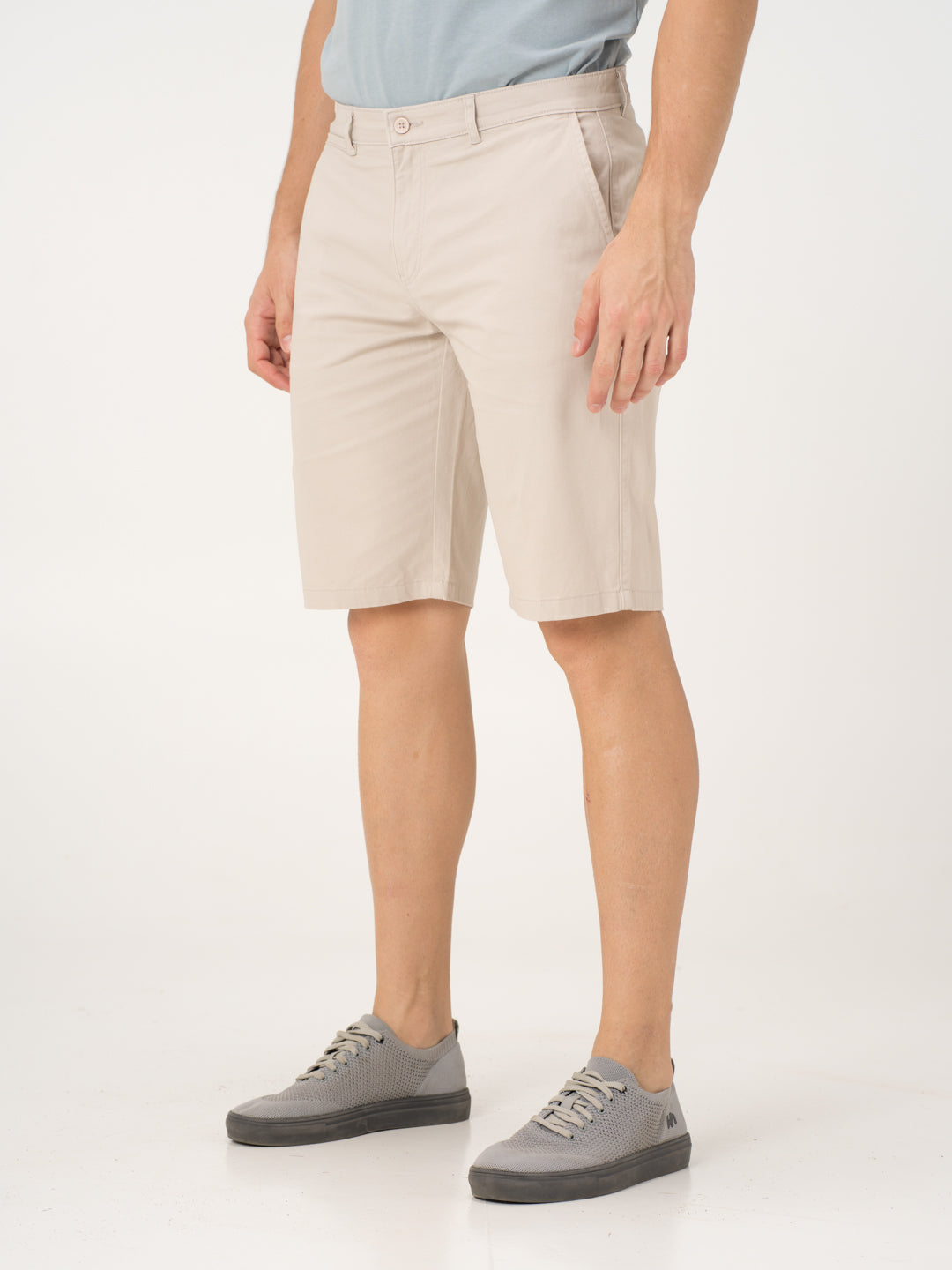 Claude Cream Stretch Chino Shorts