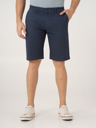 Diego Navy Stretch Chino Shorts