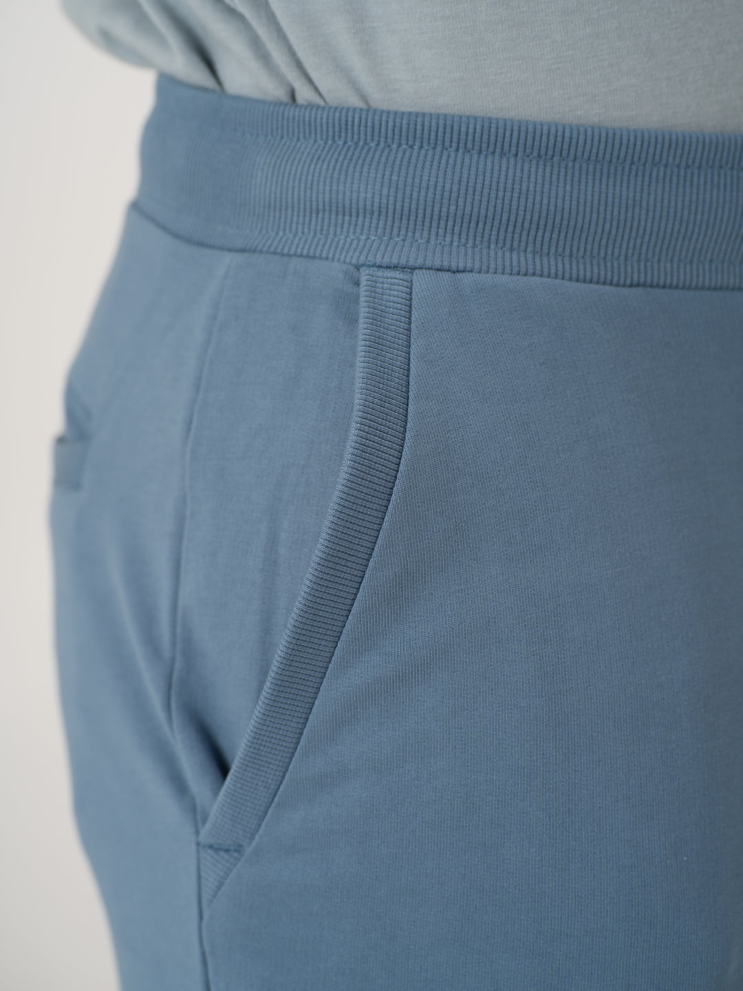 Pixel Blue Cotton Sweatpants