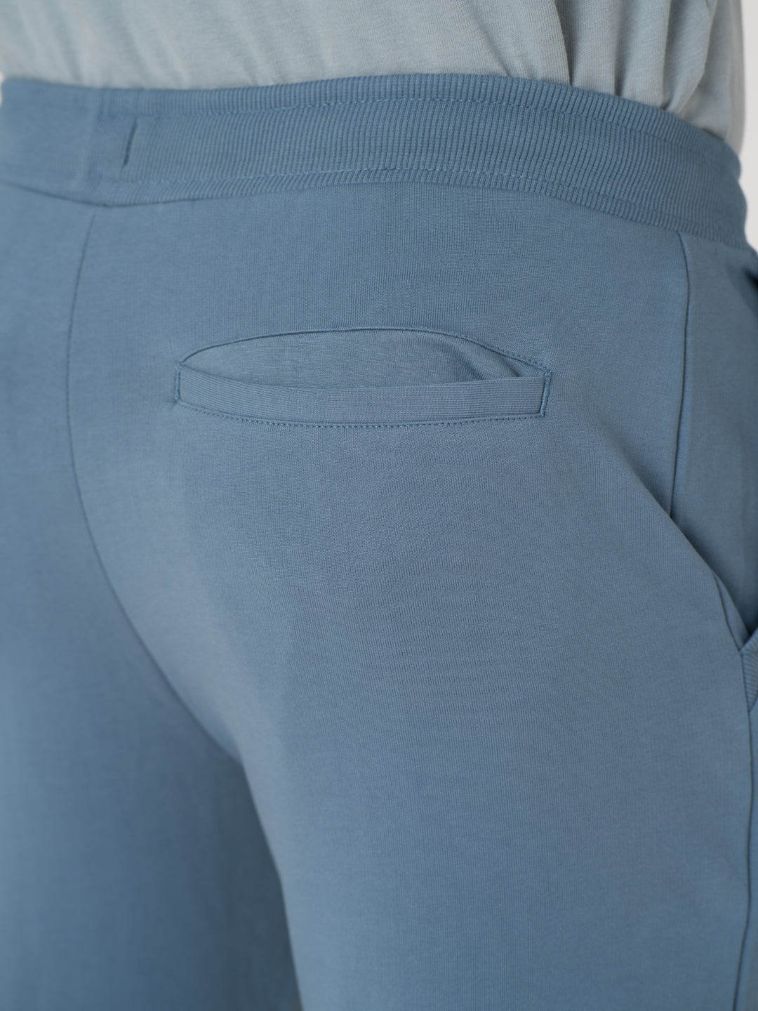 Pixel Blue Cotton Sweatpants