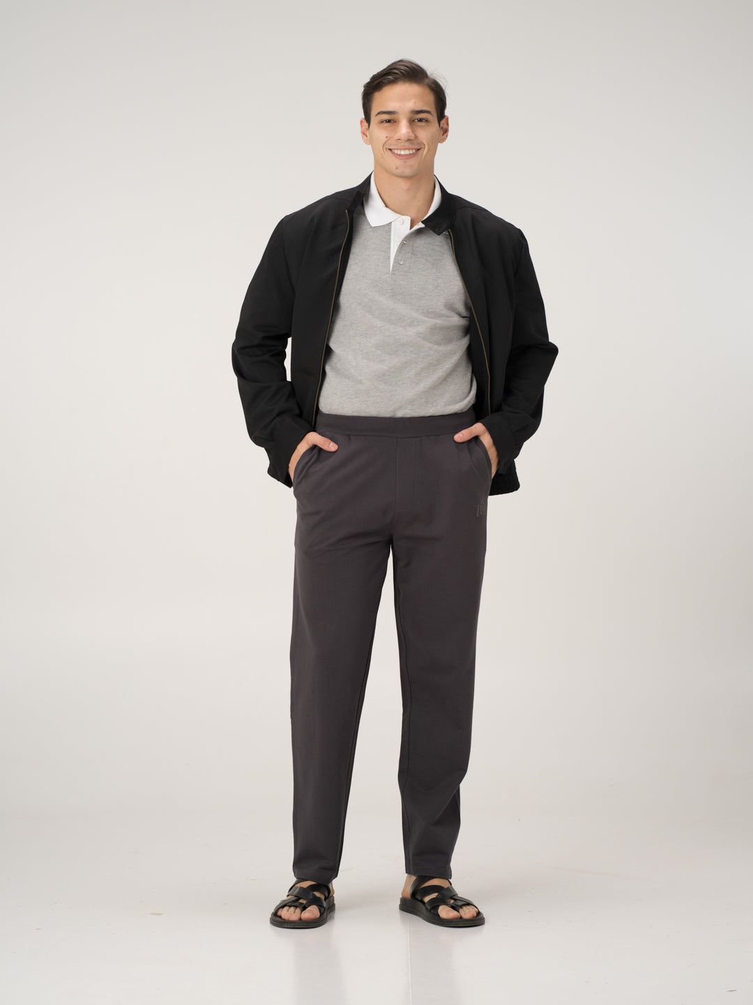 Thunderstorm Grey Cotton Sweatpants