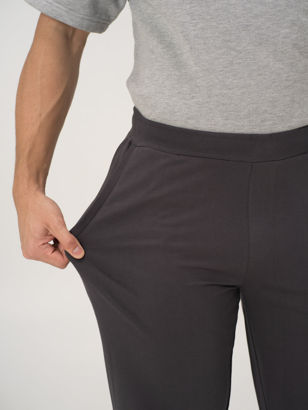 Thunderstorm Grey Cotton Sweatpants