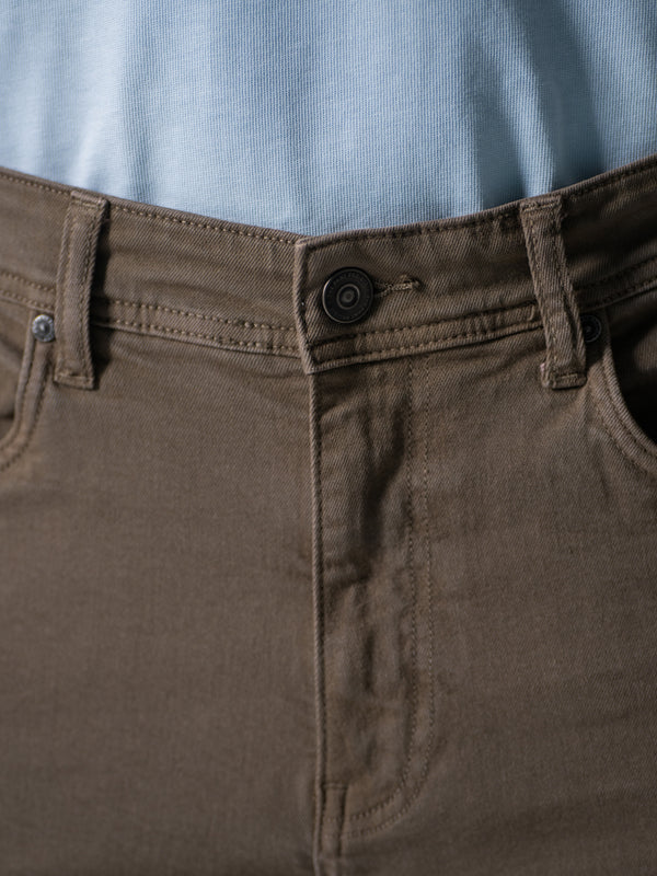 Mossstone Olive Relaxed Fit Jeans