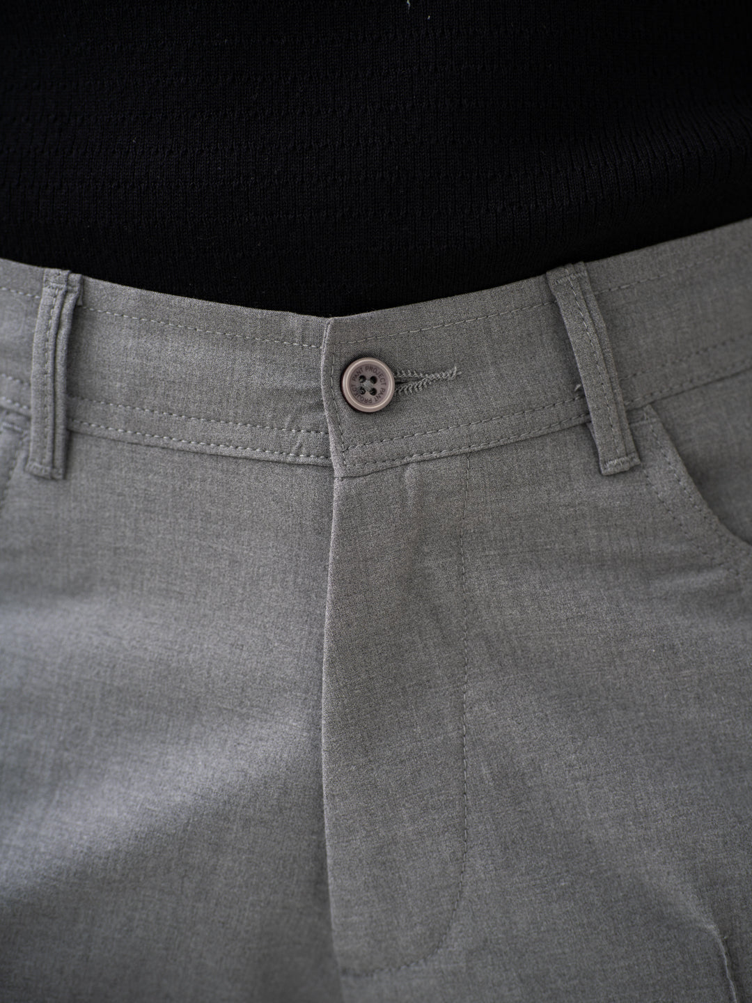 Haze Grey Relaxed Fit Korean Pintuck Pants