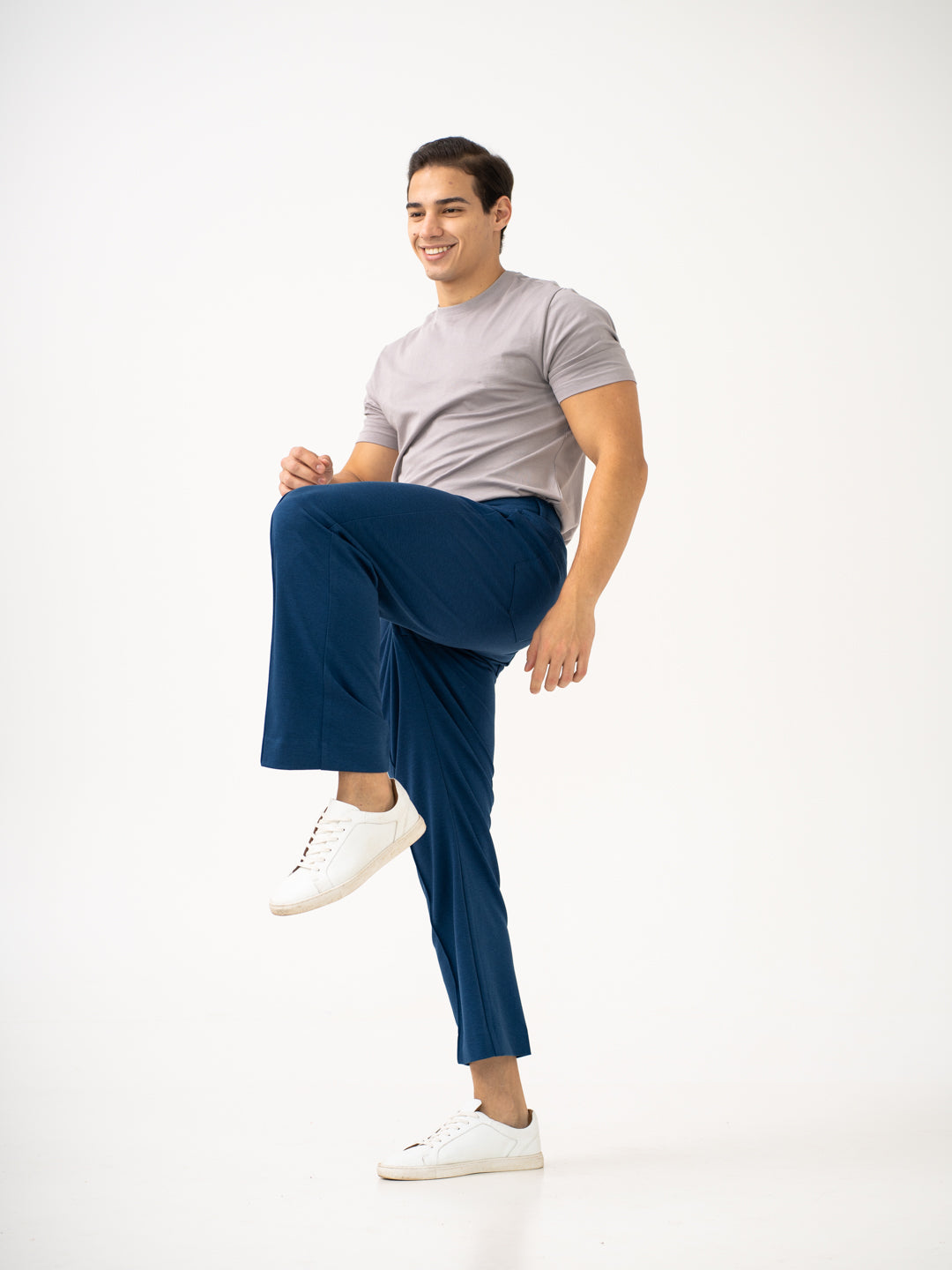 Pant Project navy blue Korean pants full front view