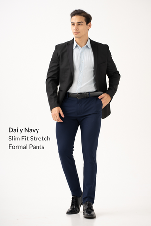Ready To Wear Slim Fit Formal Pants Bundle of 2