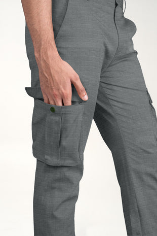 Grey Cargo Pants