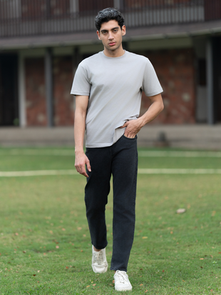 Grunge Grey Relaxed Fit Jeans
