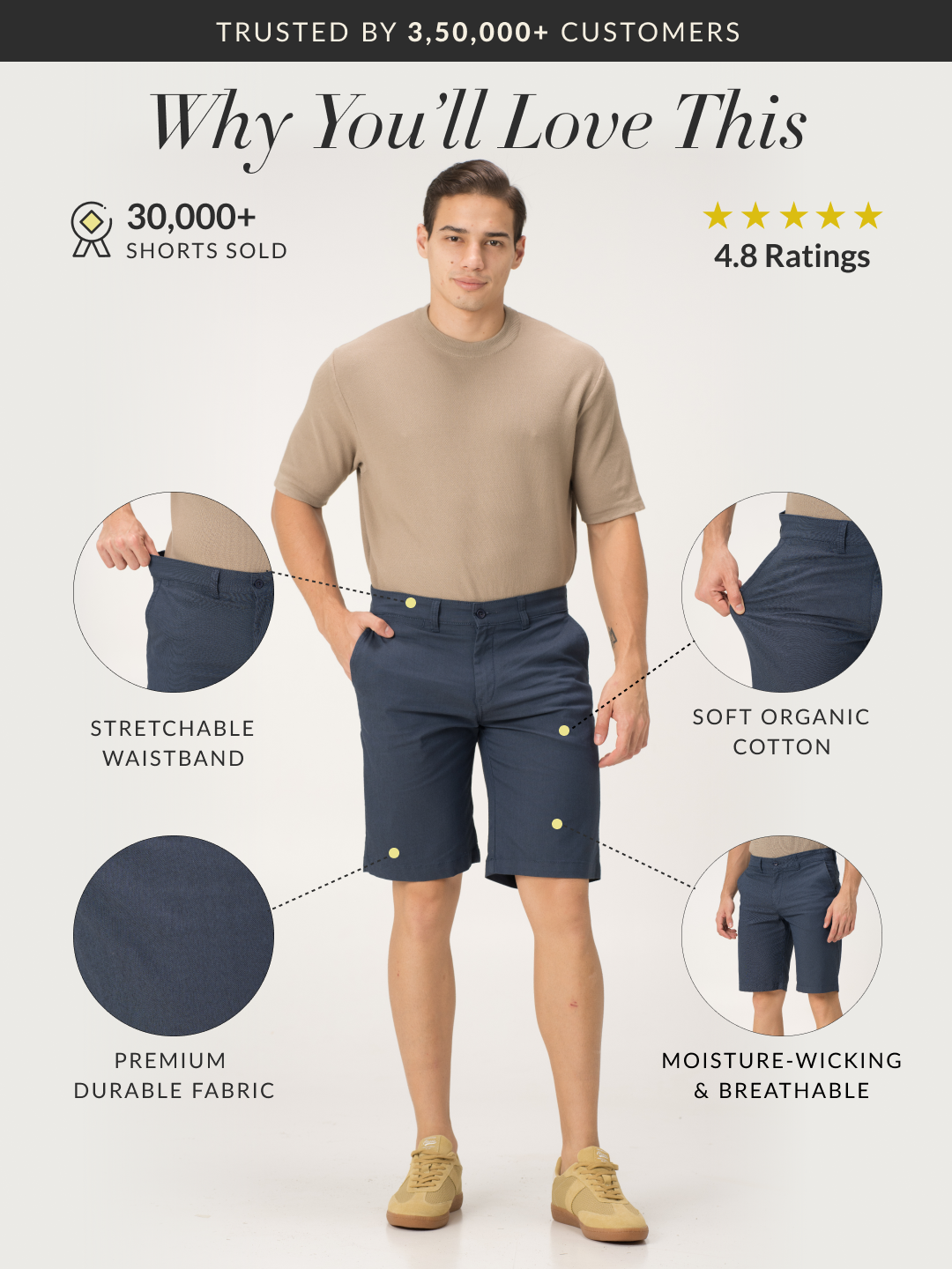 Lobster Blue Chino Shorts