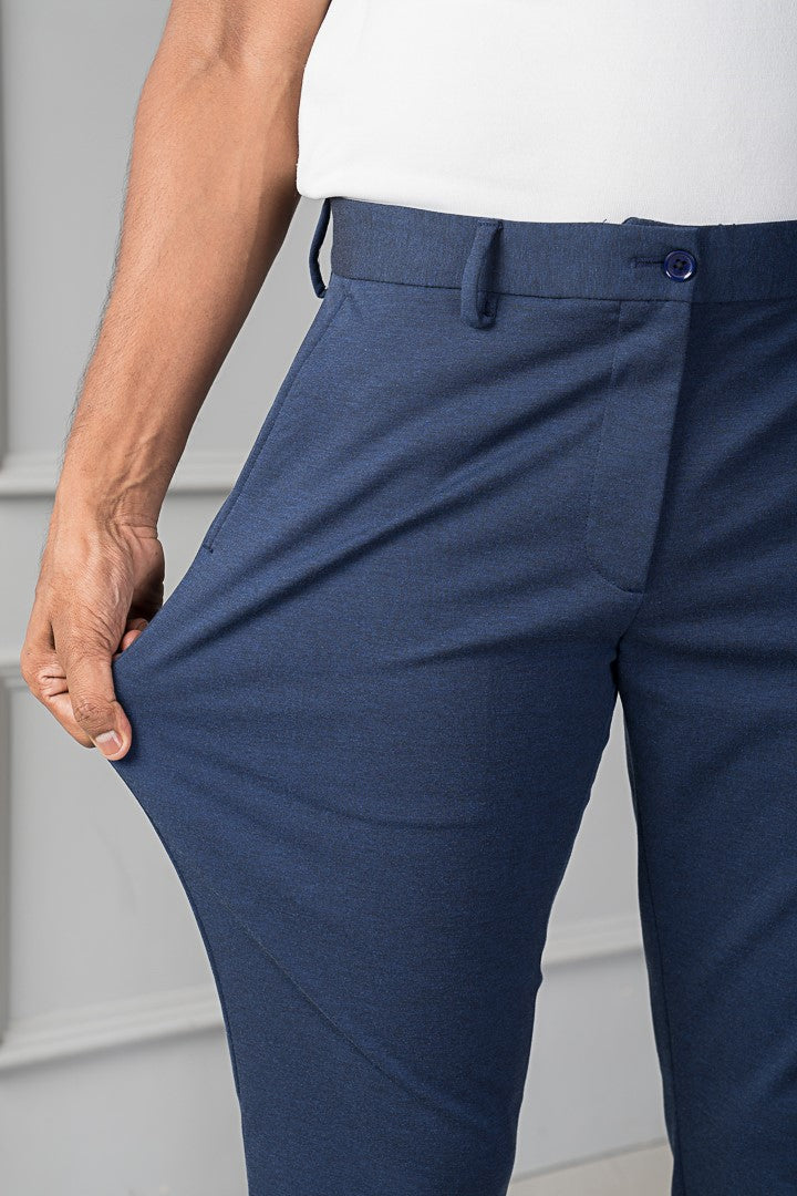 Buy Men's Insignia Blue Power Stretch Pants Online In India