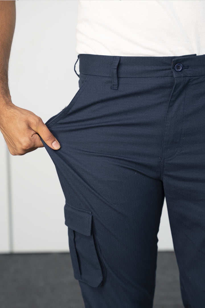 blue cargo pants men