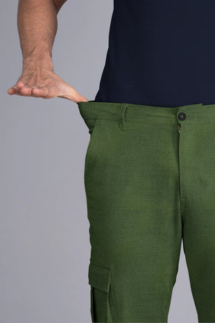 green cargo pants