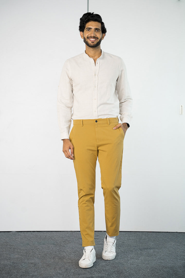 mustard yellow chinos