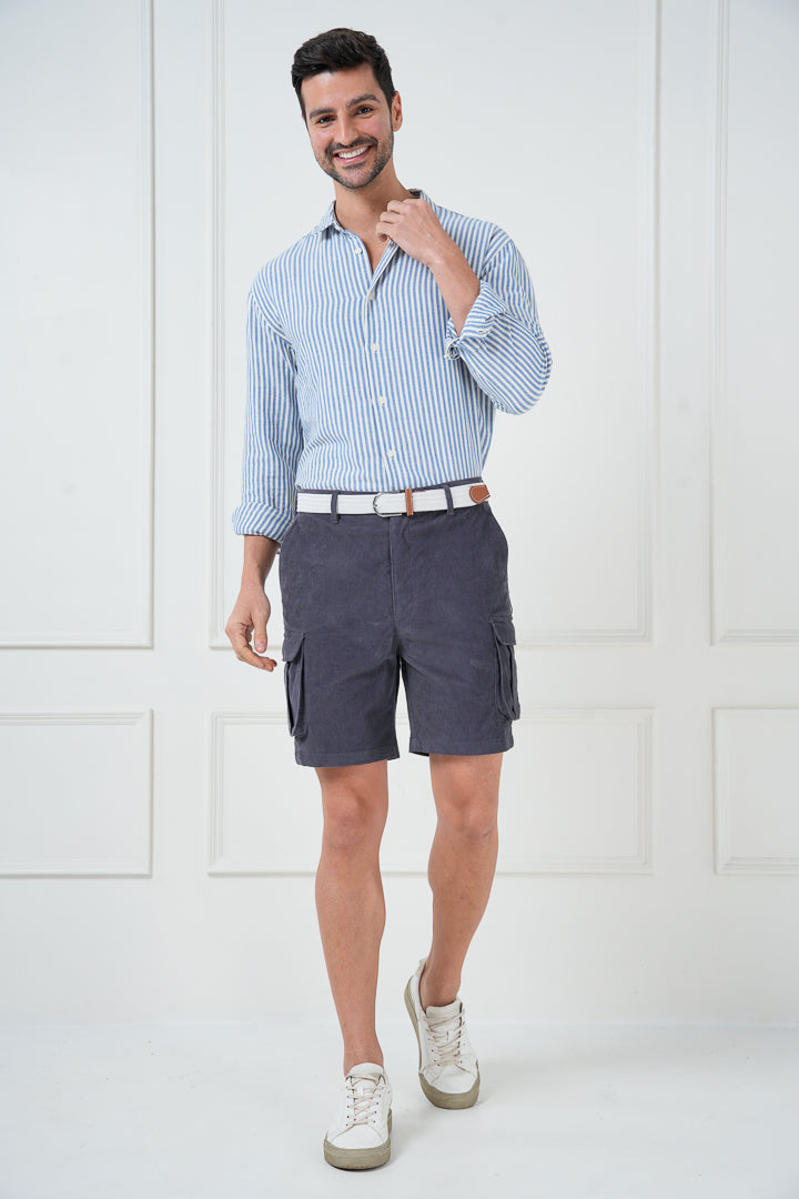 corduroy stretch shorts