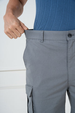 textured cargo shorts