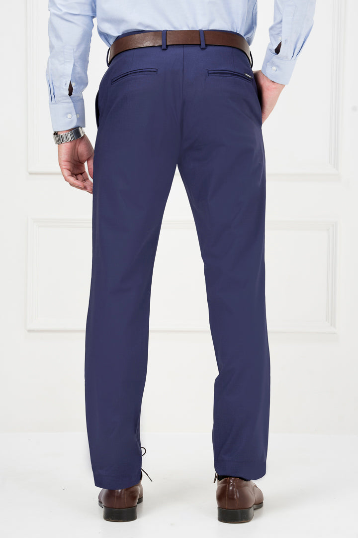wool pants college navy