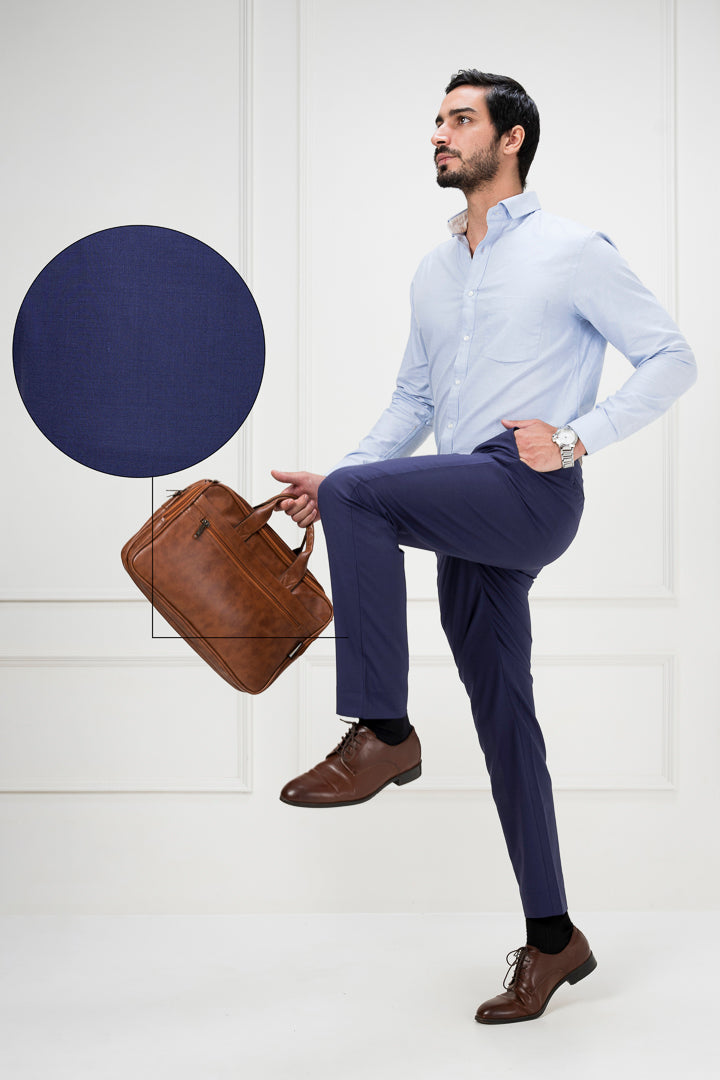 merino wool college navy pants