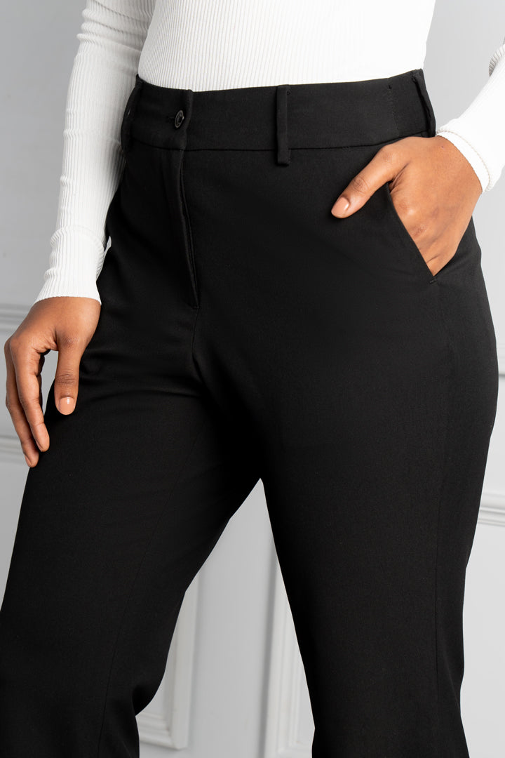 Black All Weather Stretch Pants Women
