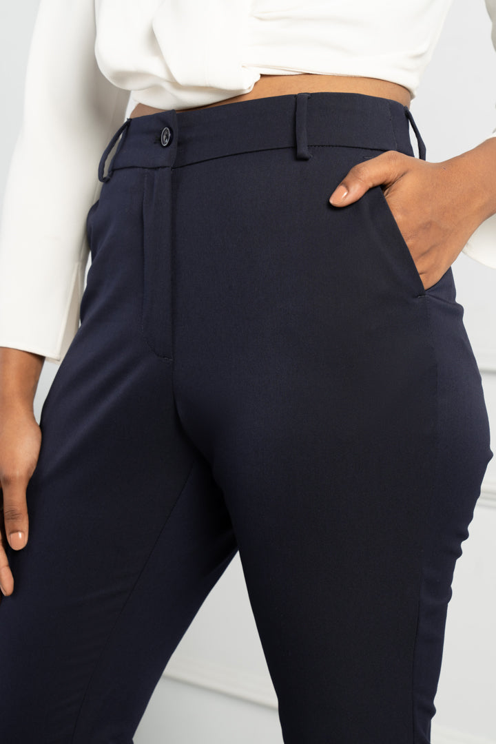 women's navy pants