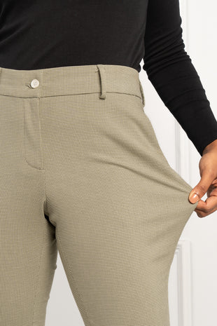 stretch mint pants for women