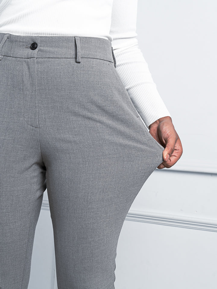 stretchable mineral grey pants