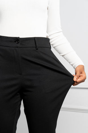 stretchable black pants