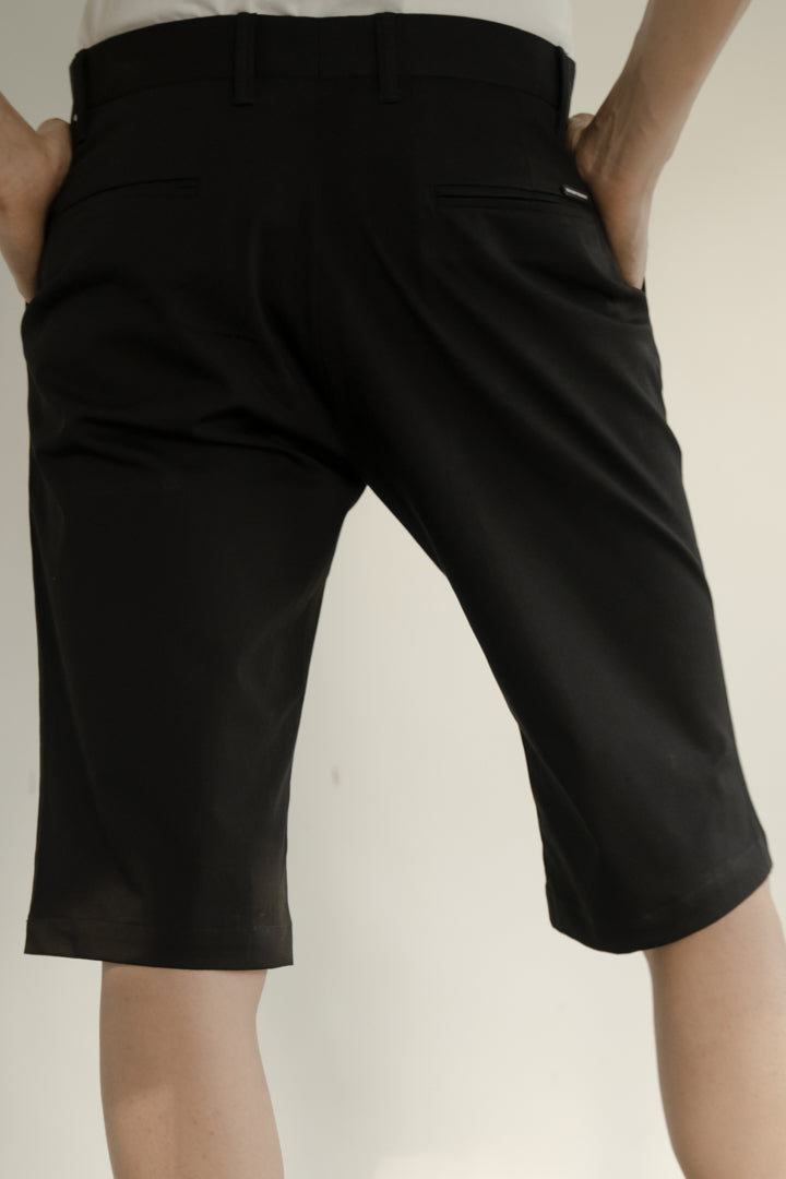 black chino shorts