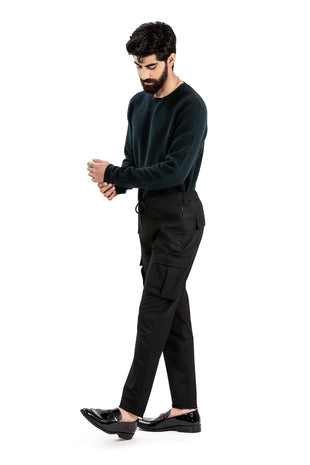 black stretch pant