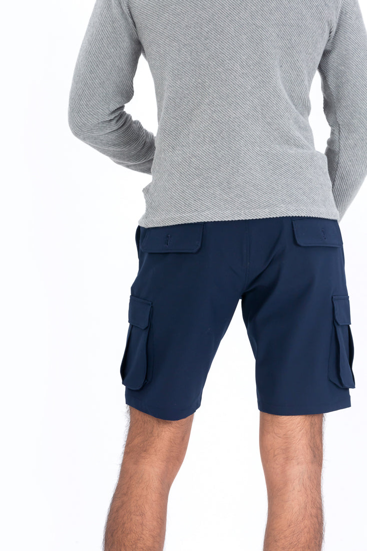 mens stretch cargo shorts