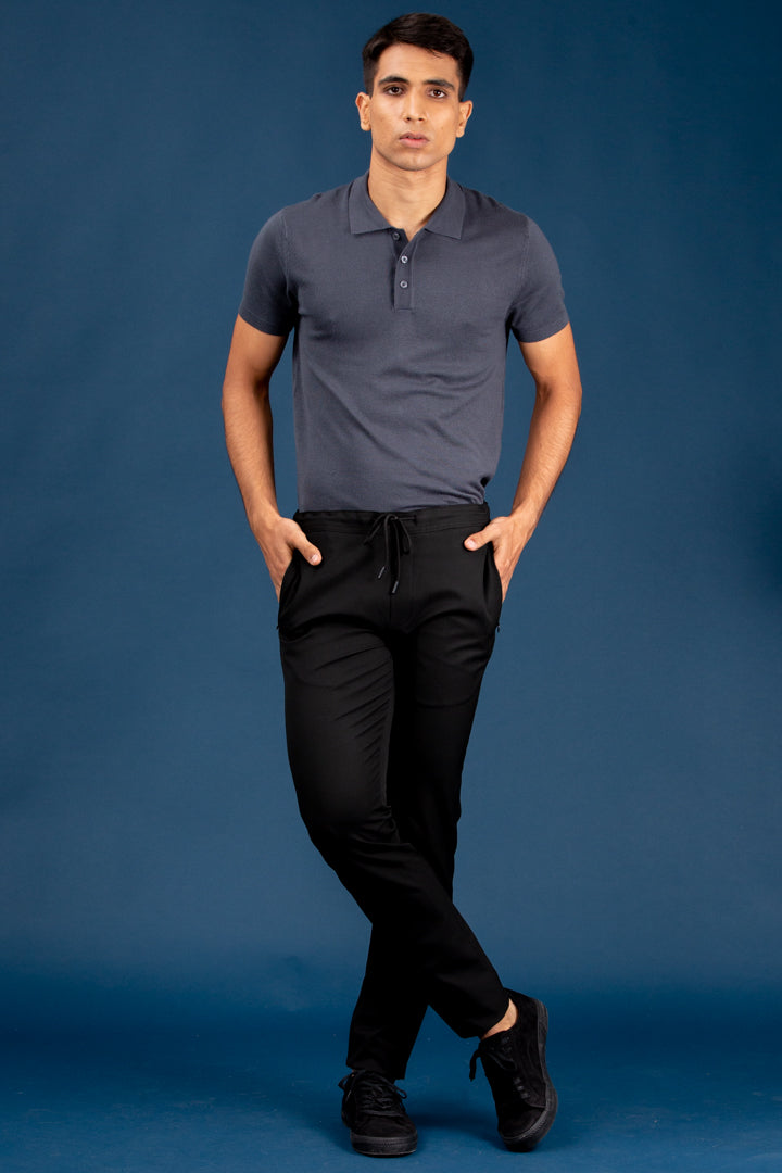 black joggers for men