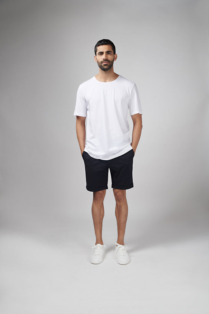 black chino shorts