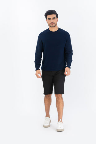men's black chino shorts