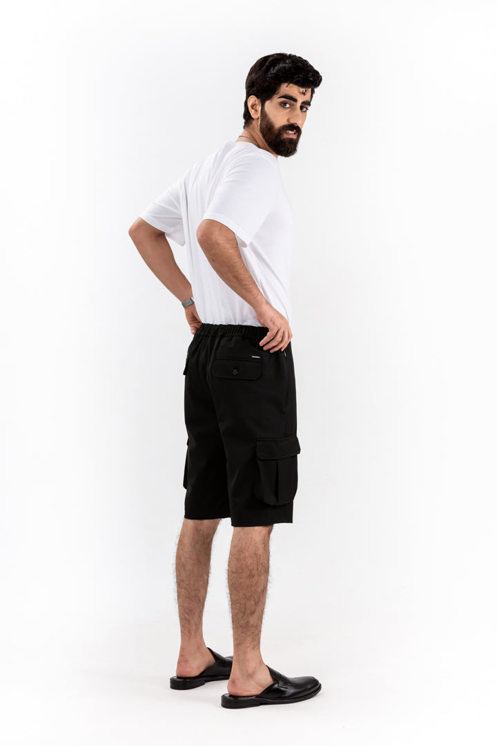black cargo shorts mens