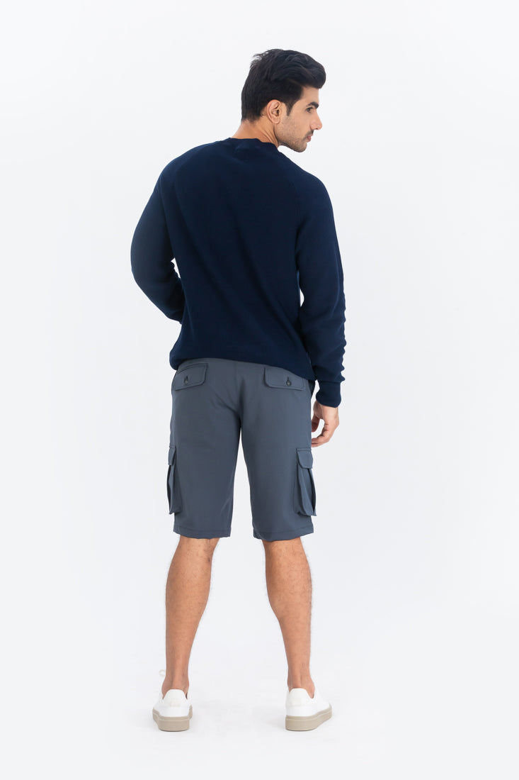 mens grey cargo shorts