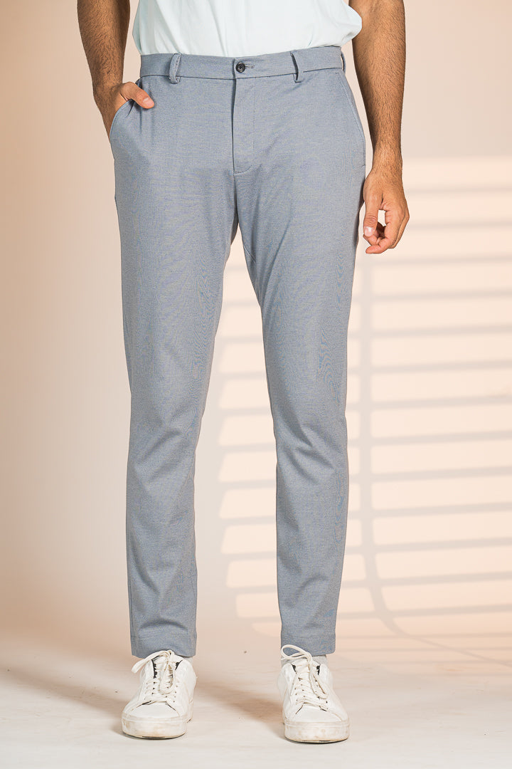 steel grey trousers